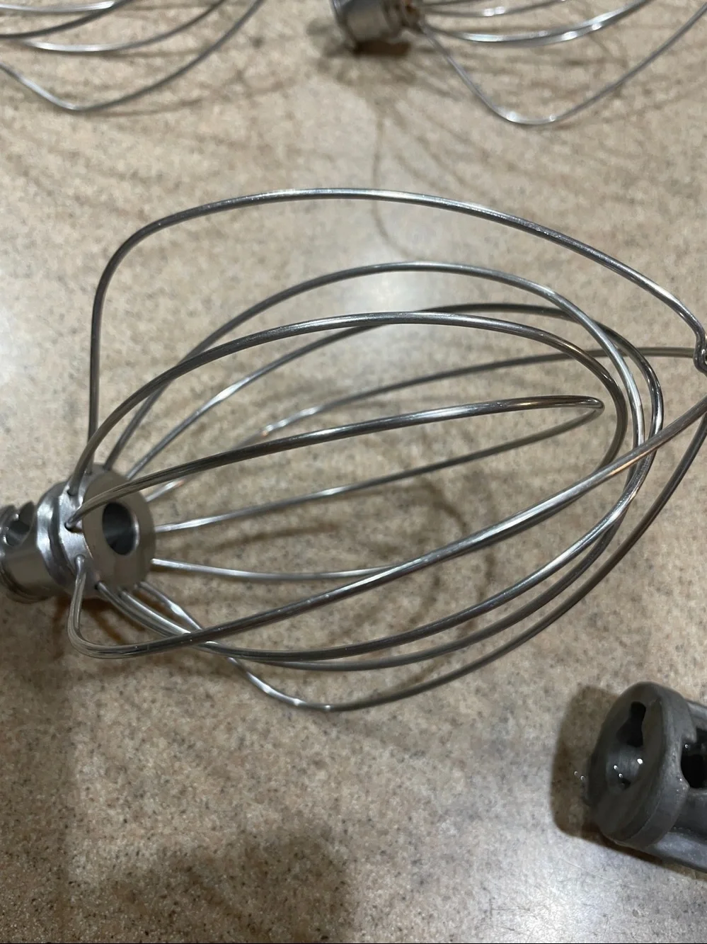 Kitchen Aid  Mixer Accessory Set (6) in Silver and White
